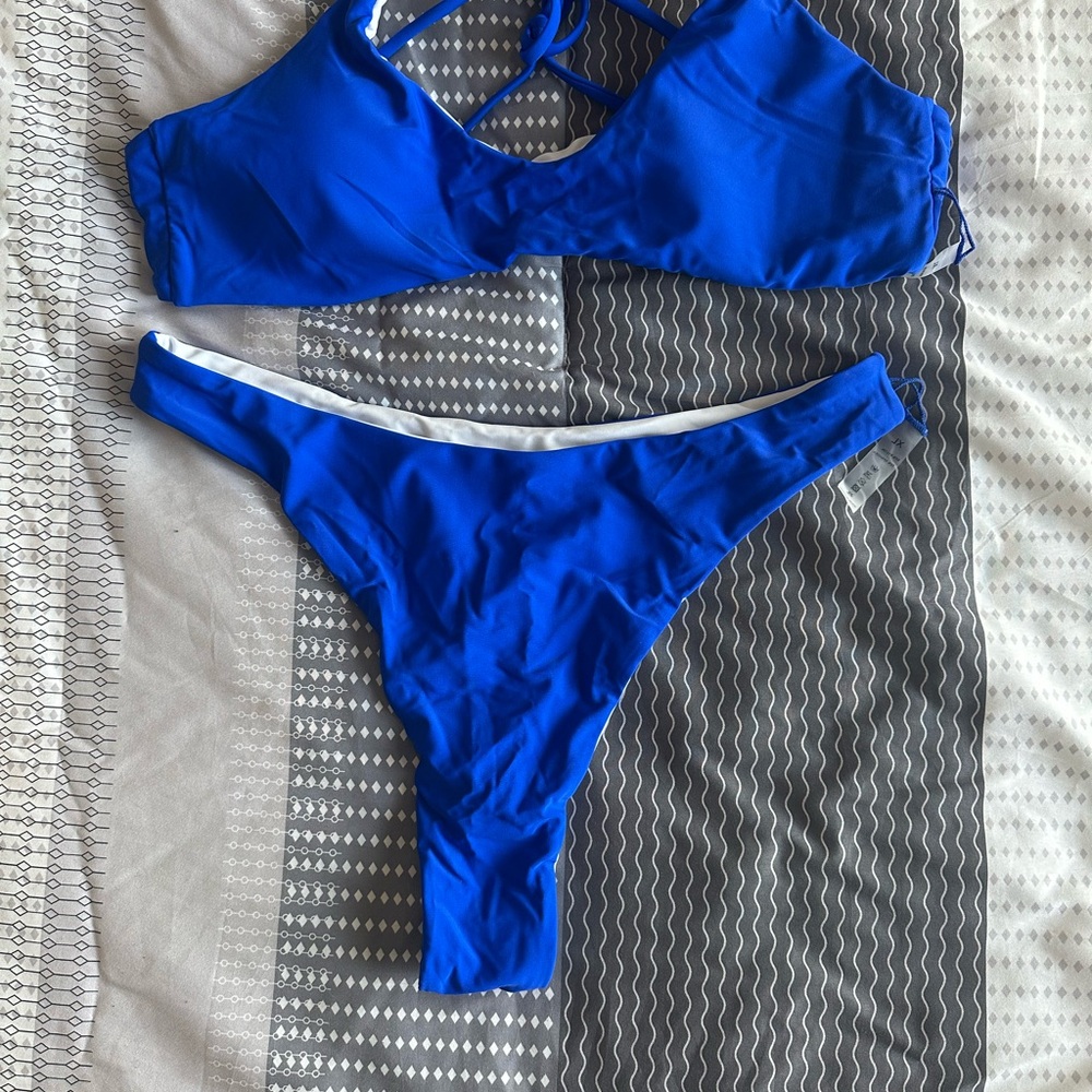 Blue Women's Swimwear Set